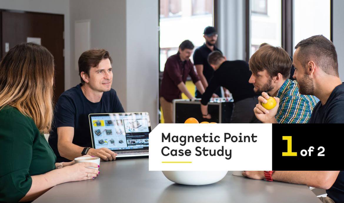 A photo of the Magnetic Point team